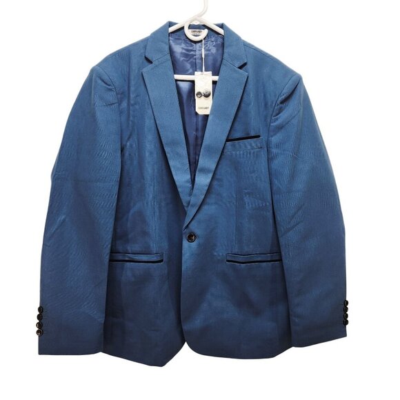 Coofandy Mens Blue Blazer Jacket Size L Button Closure - Picture 1 of 10